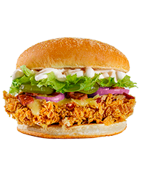 Crispy Duo Box: Turn up the fun with 5 pieces of Hot & Crispy Chicken, 1 Large fries, and 2 Regular drinks